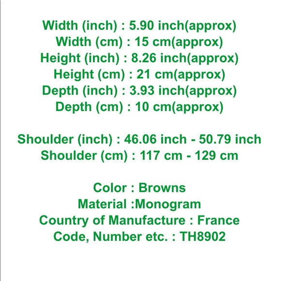 ❌Sold❌Auth Louis Vuitton Amazon Crossbody Bag - Picture 12 of 14